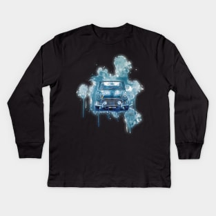 Mini Cooper Splash Art Kids Long Sleeve T-Shirt